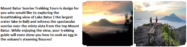 Mount Batur sunrise trekking tours