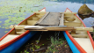Traditional dugout canoe
